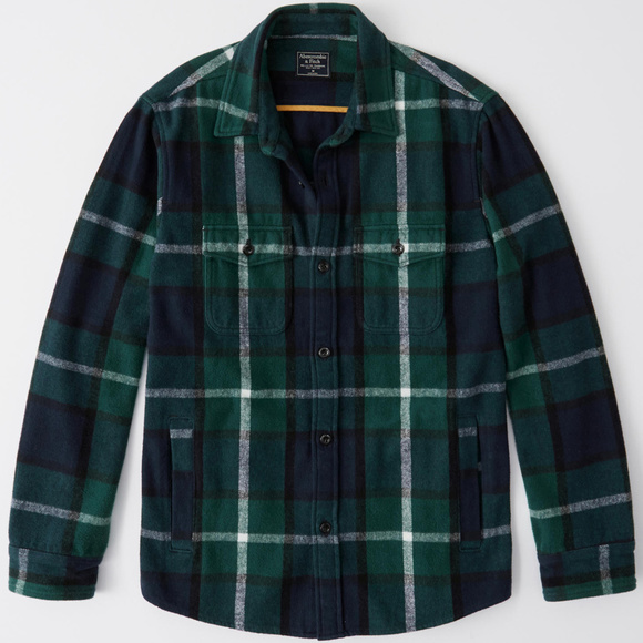 abercrombie flannel shirt jacket